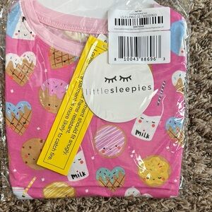 Little Sleepies Pink Ice Cream Print Pajamas